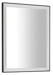 Sapho Zrcadla - Zrcadlo Gano s LED osvětlením, 60x80 cm, černá LG260