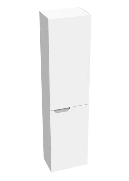 Ravak Classic II - Vysoká skrinka, 160x40x26 cm, 2 dvierka, pánty vpravo, lesklá biela / sivá X000001475