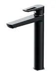 Cersanit Mille - Umývadlová batéria s výpusťou ClickClack, čierna S951-356