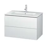 Duravit L-Cube - Umývadlová skrinka, 55x82x48 cm, 2 zásuvky, biela mat LC624101818