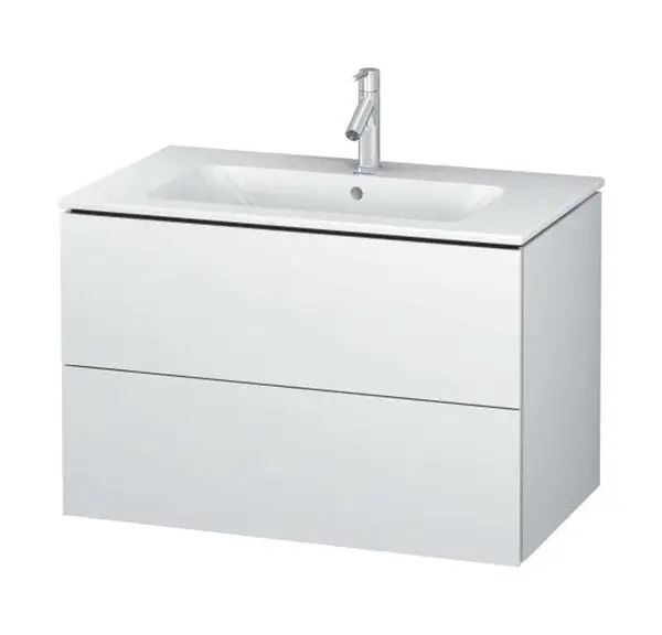 Duravit L-Cube - Umývadlová skrinka, 55x82x48 cm, 2 zásuvky, biela mat LC624101818