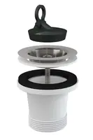 Alcadrain Príslušenstvo - Drezová výpusť so zátkou, nerezová mriežka A34