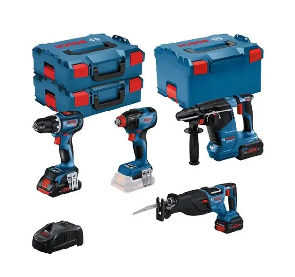 Bosch Náradie - 11-dielna súprava AKU náradia, batérií a nabíjačky 0615990N37