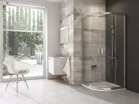 Ravak Blix - Sprchový kout 90x90 cm, lesklý hliník/čiré sklo 3B270C00Z1B