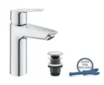 Grohe QuickFix Start - Umývadlová batéria s výpustom Push-Open, studený štart, chróm 23746002