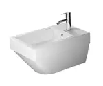 Duravit Vero Air - Závesný bidet, 370x570 mm, s prepadom, otvor na batériu, biela 2274150000
