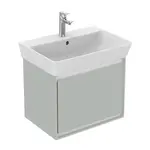 Ideal Standard Connect Air - Skrinka pod umývadlo Cube 55 cm, 48x41x40 cm, lesklá svetlosivá/biela mat E0844EQ