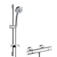 Hansgrohe Croma 100 - Sprchový set s termostatom, 3 prúdy, tyč 65 cm, chróm 27086000
