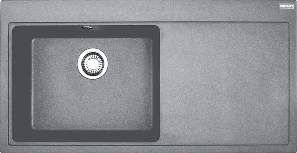 Franke Mythos - Fragranitový drez MTG 611/2, 100x52 cm, sivý kameň 114.0150.007