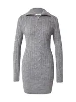 ABOUT YOU Pletené šaty 'Monique'  sivá
