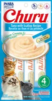 INABA Cat Churu Pyré - tuňák s hřebenatky 4 x (4 x 14 g)