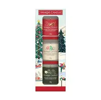 YANKEE CANDLE Dárková sada votivních svíček ve skle 3x37g