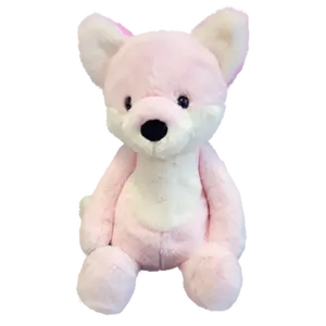 Liška růžová plyšová