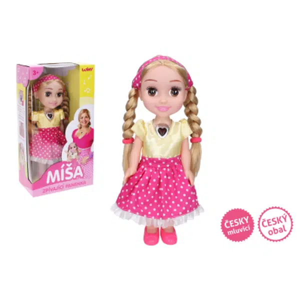 Zpívající panenka Míša Růžičková 33 cm