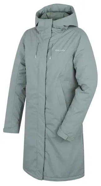 Husky Narvik L L - plus, faded green Dámský hardshellový plněný kabát