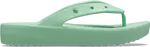 Dámské žabky crocs classic platform světle zelená 34-35
