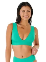 Rip curl dámský horní díl plavek Premium Surf Deep V Green | Zelená | Velikost S