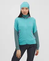 Dámská prodyšná mikina silvini artica tyrkysová m