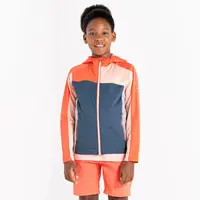 Dětská funkční mikina dare2b thriving světle oranžová/modrošedá 176