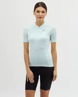 Dámský cyklistický dres silvini catirina bílá/tyrkysová l