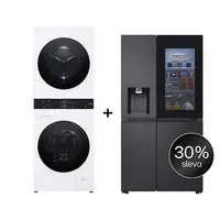 SET - LG WashTower WT1210WWF + Chladnička InstaView™ GSXE90EVAD