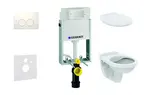 Geberit Kombifix - Set předstěnové instalace, klozet Alpha se sedátkem, tlačítko Delta21, alpská bílá 110.100.00.1 NR1