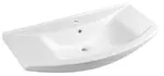 Aqualine Zero - Umyvadlo nábytkové 97x51 cm, s přepadem, otvor pro baterii, bílá 6095