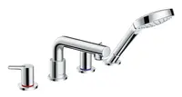 Hansgrohe Talis S - Baterie na okraj vany, 4-otvorová instalace, chrom 72419000