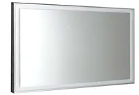 Sapho Luminar - Zrcadlo v rámu s LED osvětlením 120x55 cm, chrom NL560