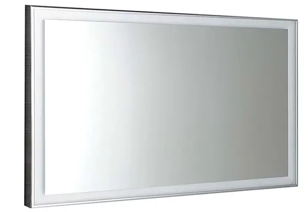 Sapho Luminar - Zrcadlo v rámu s LED osvětlením 120x55 cm, chrom NL560