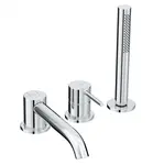 Kludi Bozz - Baterie na okraj vany, 3-otvorová instalace, chrom 384480576