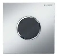 Geberit Splachovací systémy - Elektronické ovládání splachování pisoárů typ 10, bateriové napájení, easy to clean, matný chrom 116.035.JQ.1