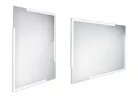 Nimco Zrcadla - Zrcadlo s LED osvětlením, 60x80 cm, hranaté, aluminium ZP 14002