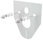 Alcadrain Předstěnové instalace - Izolační deska pro závěsné WC a bidet s příslušenstvím, bílá M910