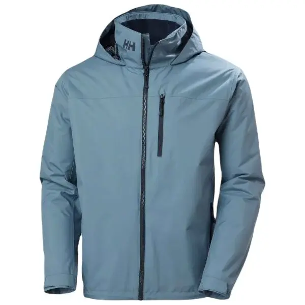 Helly Hansen CREW HOODED MIDLAYER Pánska jachtárska bunda, svetlomodrá, veľkosť