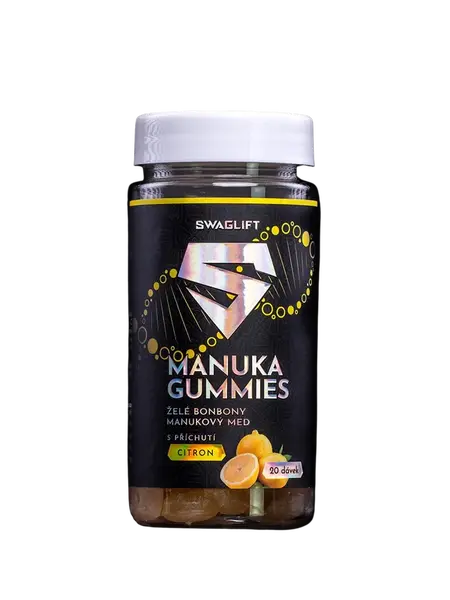 SWAGLIFT Manuka gummies + vitamins s příchutí citrónu 60 ks