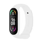 Silikonový řemínek FIXED Silicone Strap pro Xiaomi Band 7/ Mi Band 6/ Mi Band 5, bílá