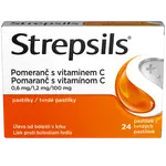 Strepsils Pomeranč s vitaminem C, 24 pastilek
