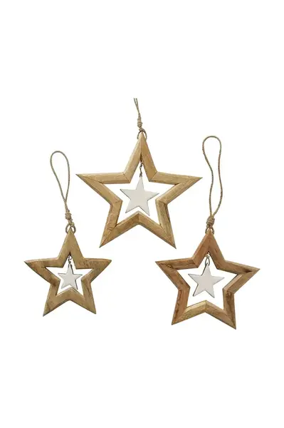 Vianočná ozdoba Boltze Nurto Length 30 / 21 / 17 cm 3-pak