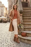 Dámske čižmy s perforovaným dizajnom z prírodného semišu na podpätku Zazoo 3690 hnedé