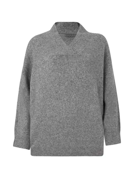 VERO MODA Sveter 'BANG'  sivá melírovaná