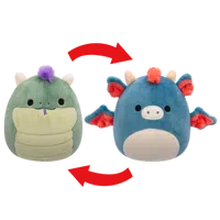 Squishmallows 2v1 Bazilišek Magtus a Drak Carin 13 cm