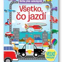 Kniha plná samolepiek Všetko, čo jazdí