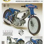 Plochodrážní motocykl JAWA 884.5/ papírový model - Miloš Čihák