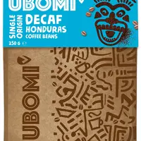 UBOMI Arabica Bezkofeinová zrnková káva CO2 250 g