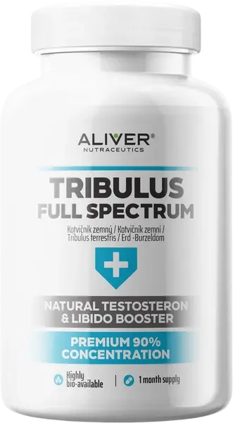 ALIVER Kotvičník zemní 90% koncentrace 4:1 500mg 120 kapslí