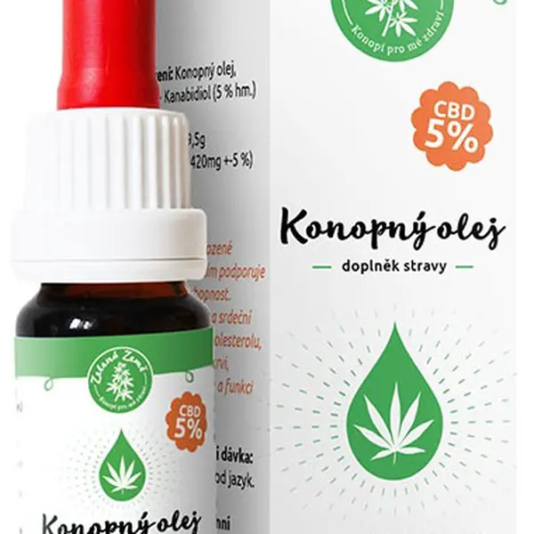 ZELENÁ ZEMĚ CBD Konopný olej 5% 10 ml