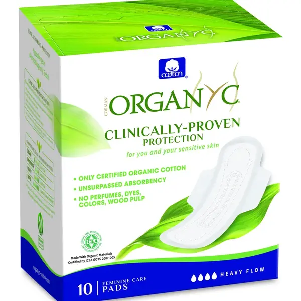 ORGANYC Menstruační vložky z biobavlny noční 10 ks