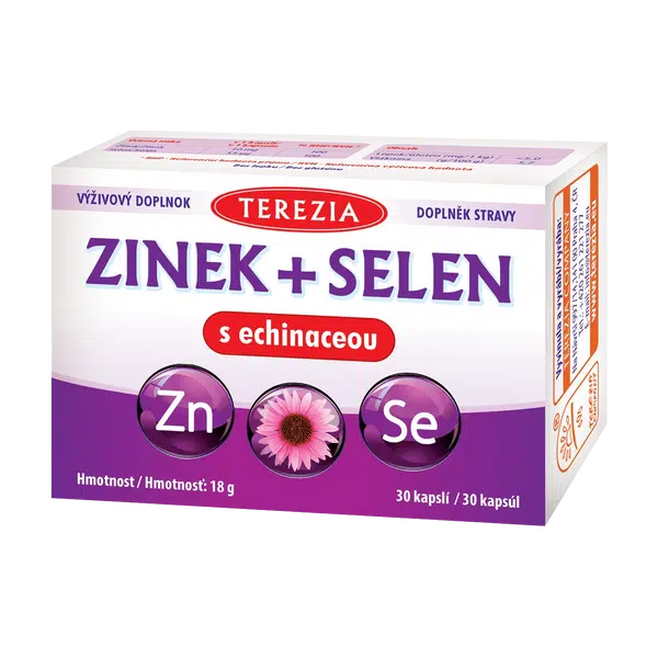 TEREZIA Zinek+selen+echinacea 30 kapslí