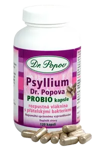 DR.POPOV Psyllium PROBIO 120 kapslí